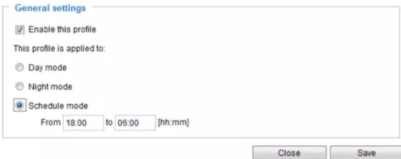 Vivotek FD9365-EHTV - >Audio detection profile settings - 2