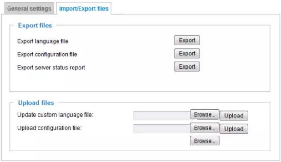 Vivotek FD9365-EHTV - Import/Export files - 1