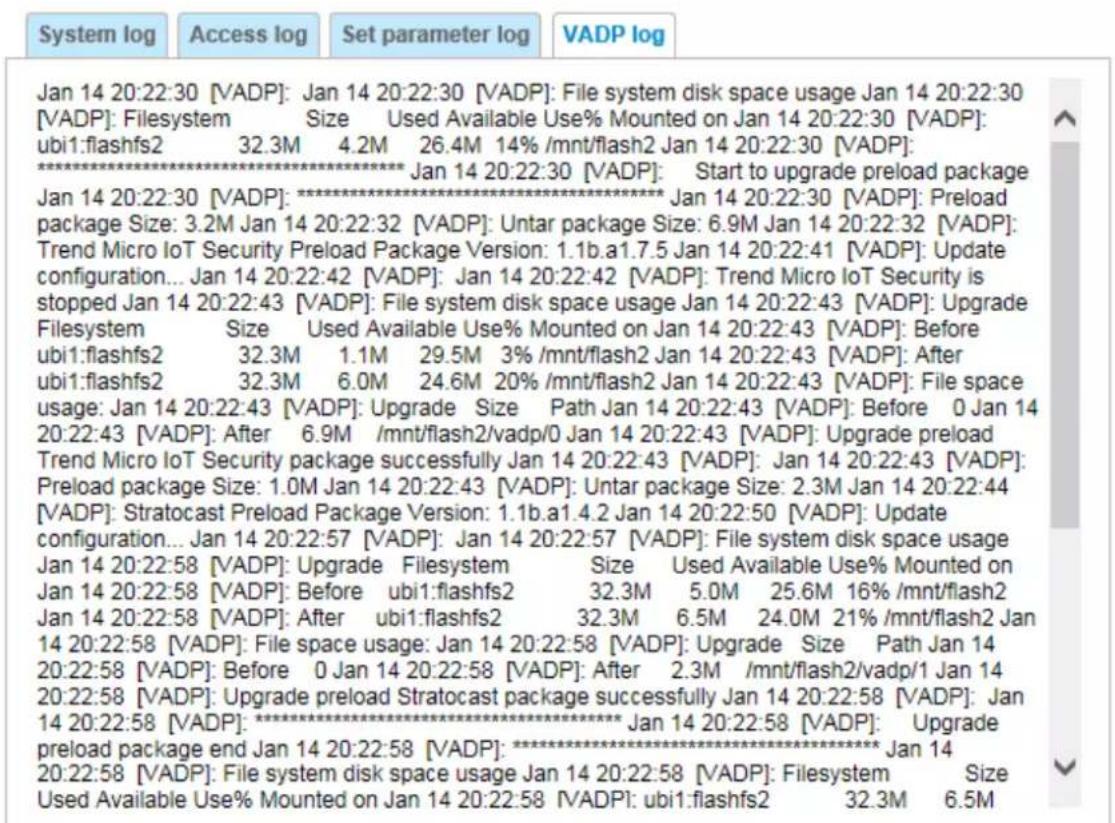 Vivotek FD9365-EHTV - VADP log - 1