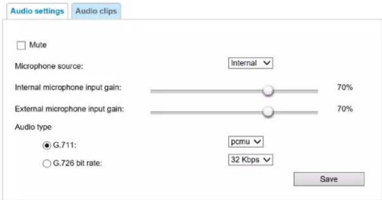 Vivotek FD9365-EHTV - Audio Settings - 1