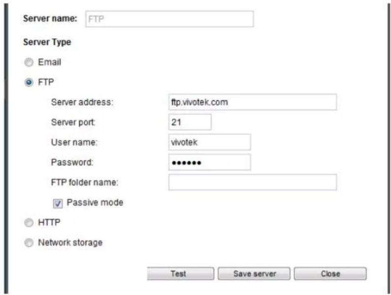 Vivotek FD9365-EHTV - Server type - FTP - 1
