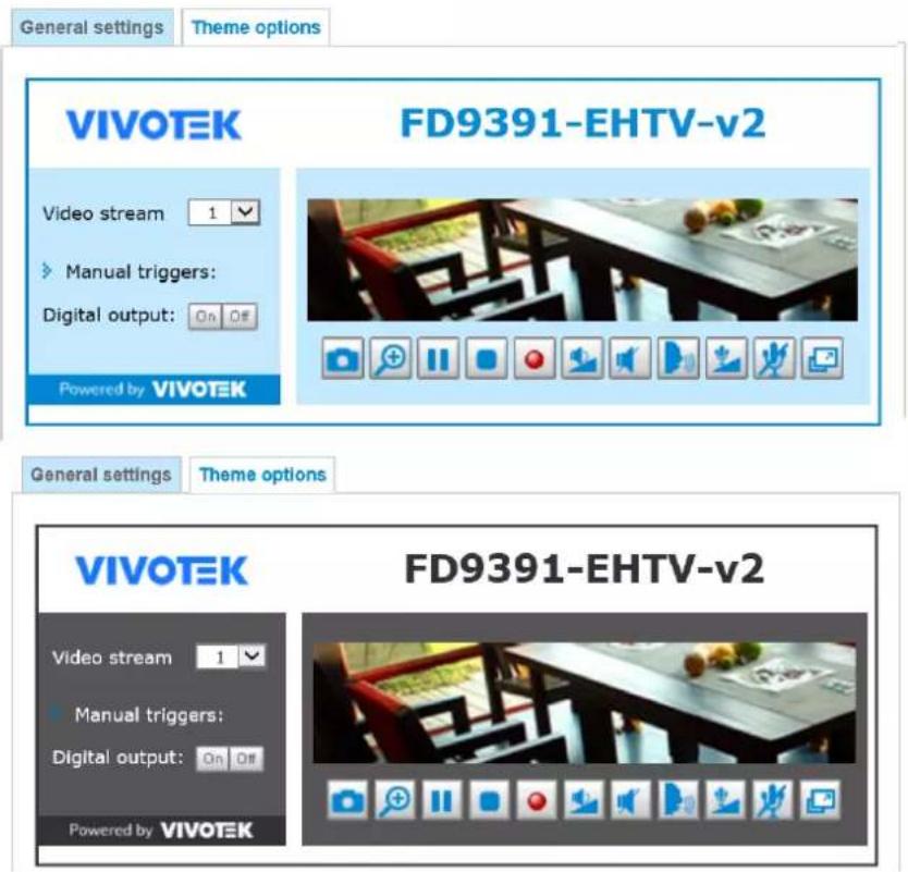 Vivotek FD9365-EHTV - Theme Options - 2