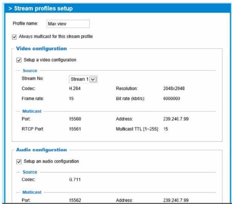 Vivotek FD9365-EHTV - Media profiles - 1