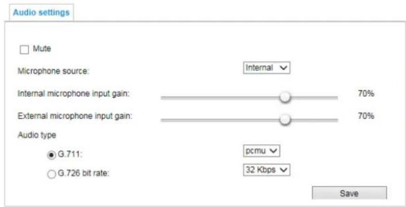 Vivotek FD9365-HTV - Audio Settings - 1