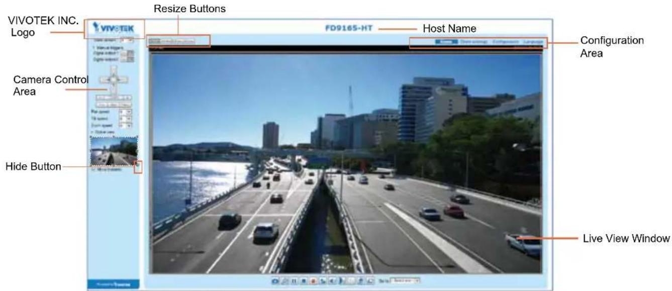 Vivotek FD9365-HTV - Main Page - 1
