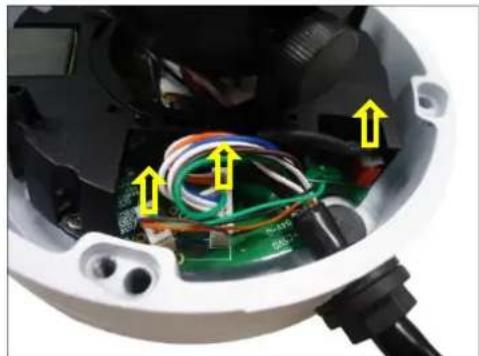 ACTi A92 - How to Move the Camera Cable From Side to Bottom - 1
