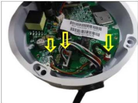 ACTi A92 - How to Move the Camera Cable From Side to Bottom - 7