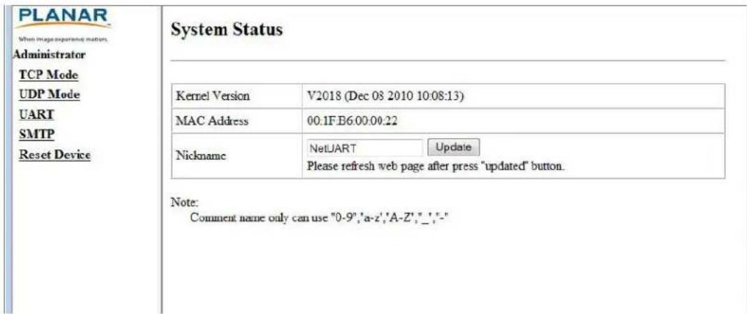 Planar EP5814K - Login - 4