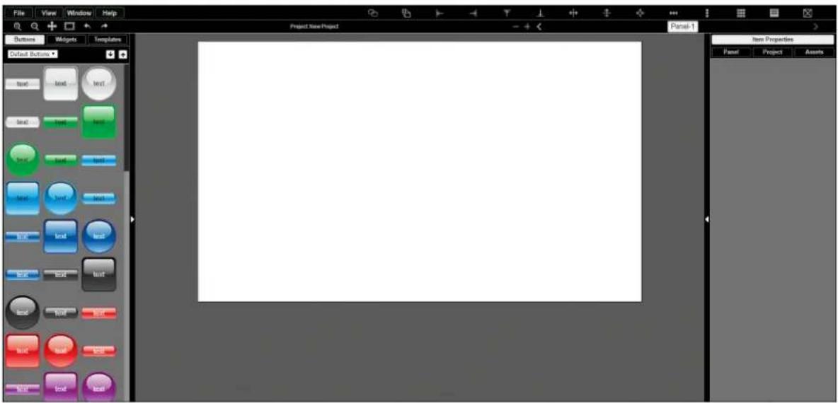 File View Window Help Project New Project Next Properties Panel Project Assets Buttons Widgets Templates Default Buttons Text Text Text Text Text Text Text Text Text Text Text Text Text Text Text Text Text Text Text Text Text Text Text Text Text Text Text Text Text Text Text Text Text Text Text Text Text Text Text Text Text Text Text Text