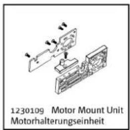 1230109 Motor Mount Unit Motorhalterungseinheit