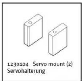 1230104 Servo mount (2) Servohalterung