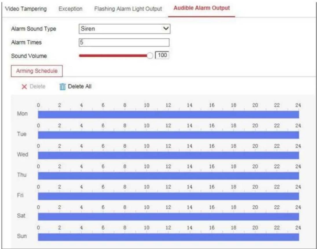 Hikvision DS-2CD2723G0-IZS - Configuring Audible Alarm Output - 1