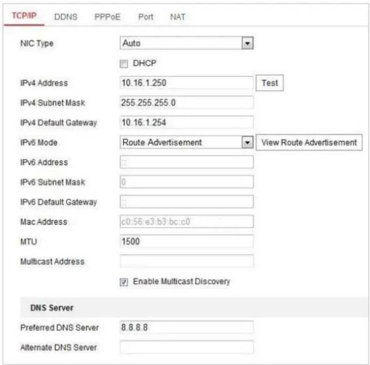 Hikvision DS-2DE4A215IW-DE - Conguring TCP/IP Sengs - 1
