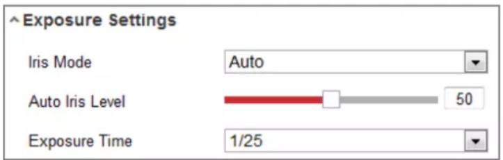 Hikvision DS-2CD2135FWD-IS - - Exposure Settings - 1