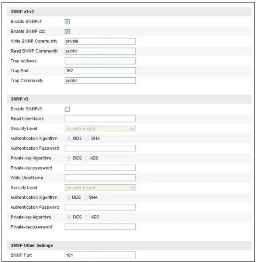 Hikvision DS-2DE7320IW-AE - Enter the SNMP Seings interface: - 1