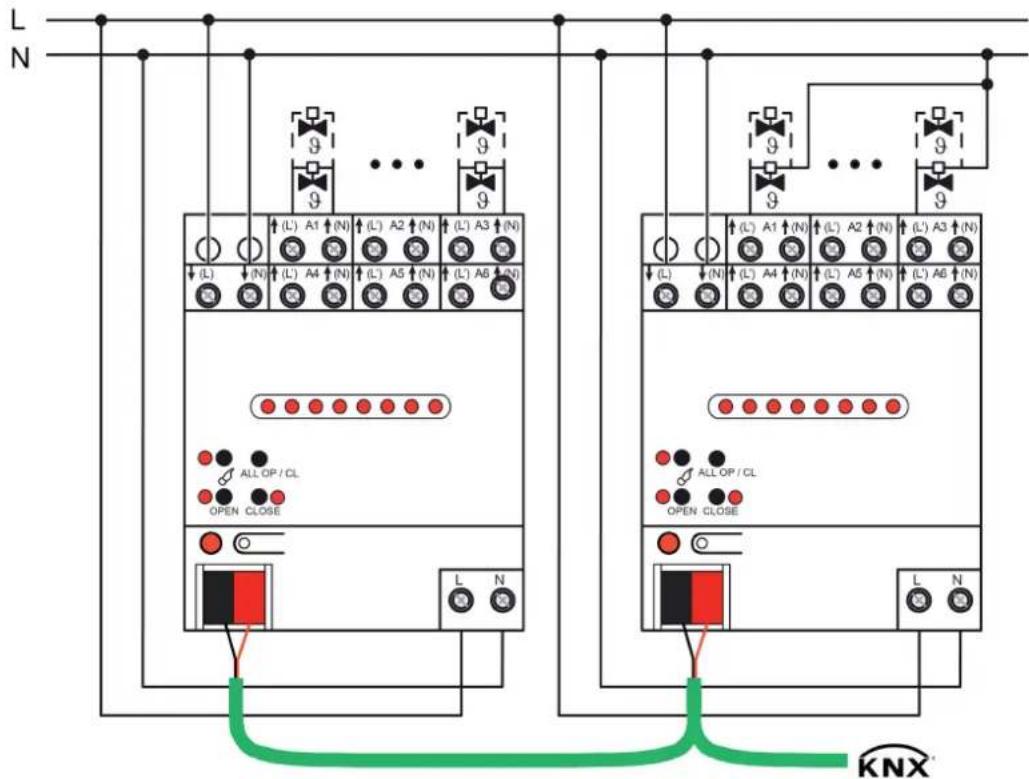 Merten MEG6730-0001 - Gerät anschließen für Stellantriebe AC 230 V - 1