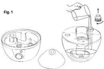 Easy Home Personal Ultrasonic Humidifier 49136 - Operating Instructions - 2