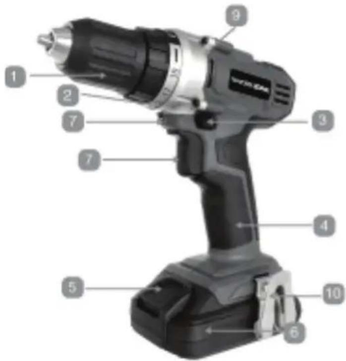 Workzone 20V Max Li-Ion Drill with 59 Pc Project Kit - Overview - 1