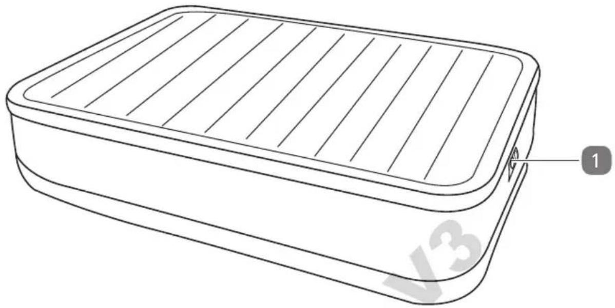 INTEX Rising Comfort Queen Airbed - Contents - 1