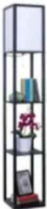 Easy Home 3 Shelf Floor Lamp 51032 - SHELF FLOOR LAMP - 2