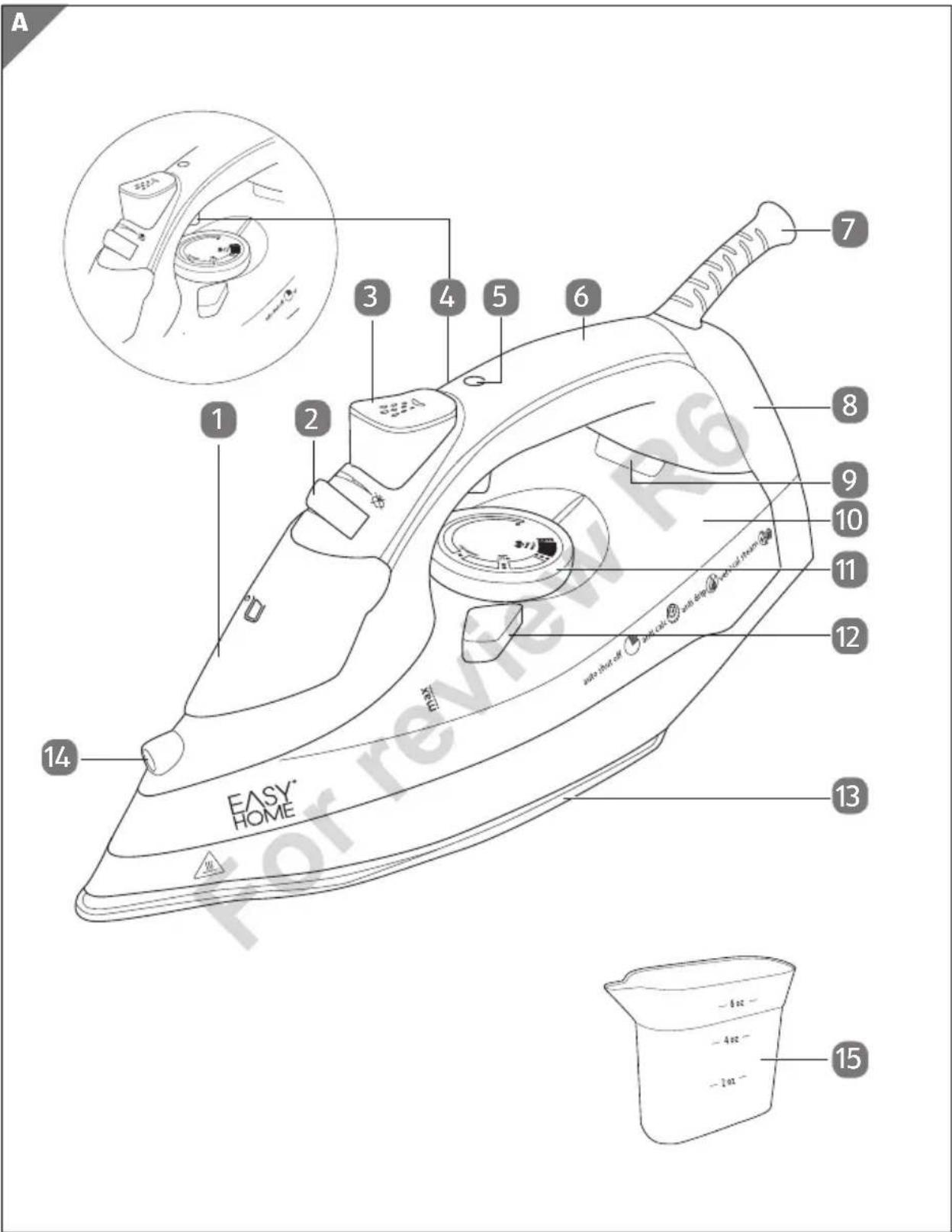 Easy Home Steam Iron 95986 - Contents - 1
