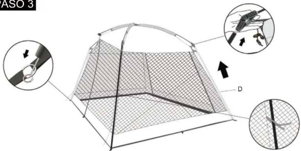 Gardenline Outdoor Screen House 52647 - Contenido - 2