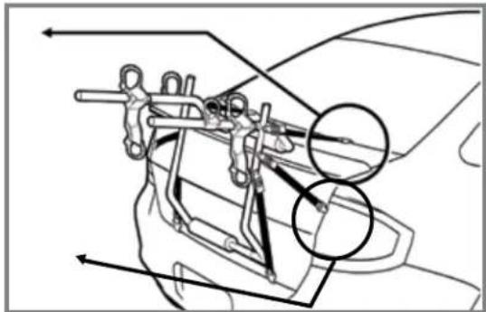 Bikemate 2-Bike Trunk Rack SCT102 - Contenido - 1