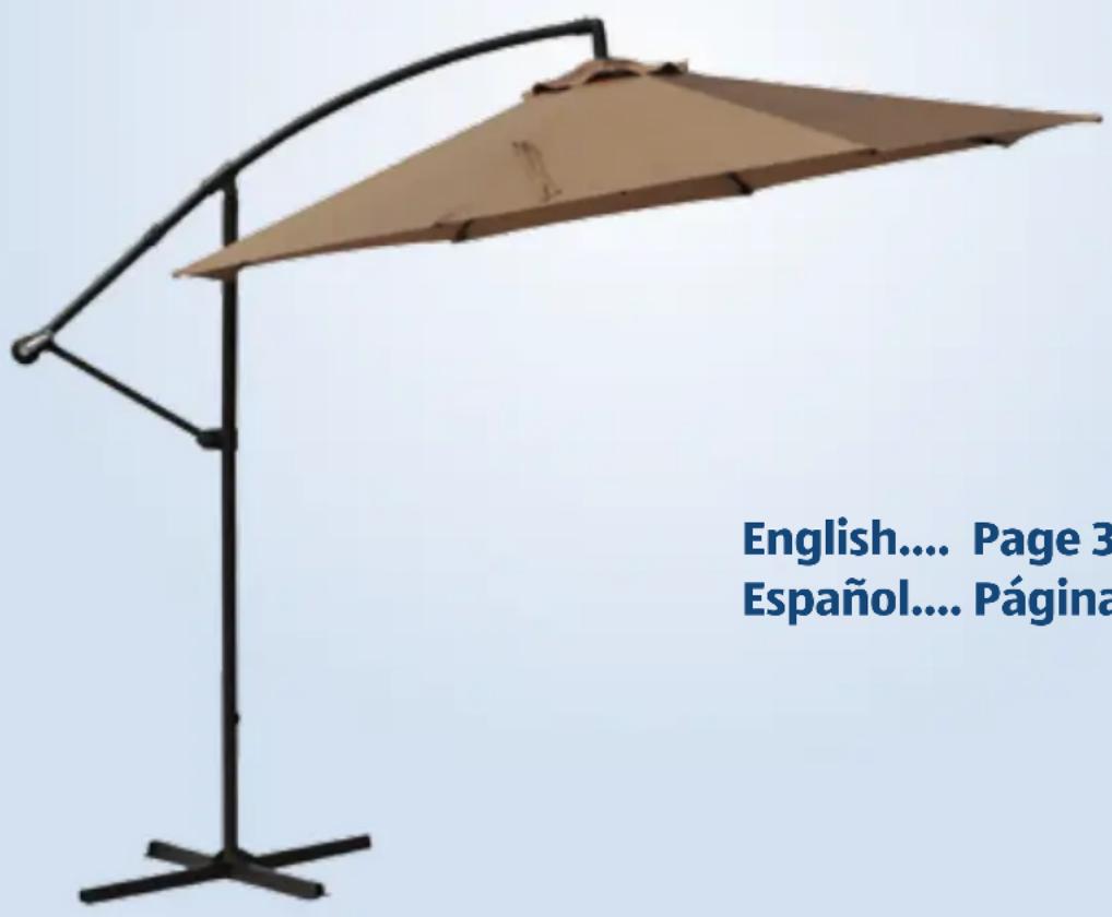 Gardenline 10 Foot Offset Umbrella 21224-17 - FOOT OFFSET UMBRELLA - 1