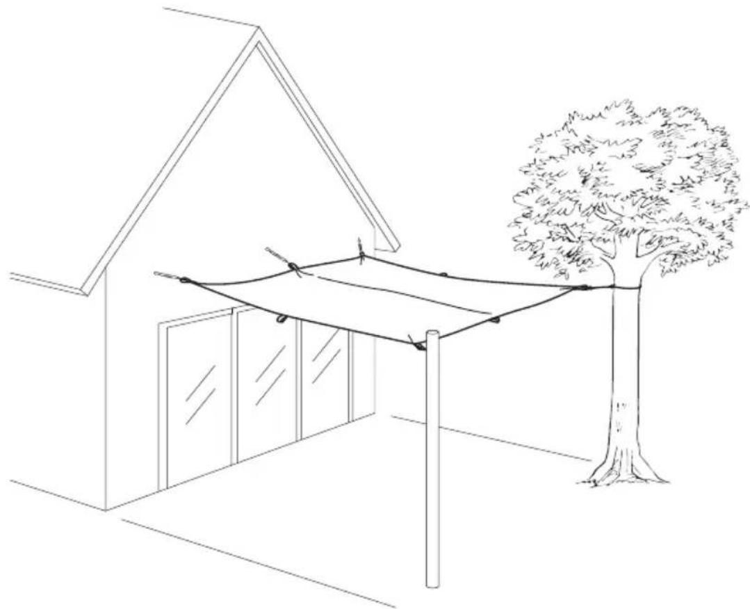 Gardenline Sun Shade Sail 94689 - Contents - 6