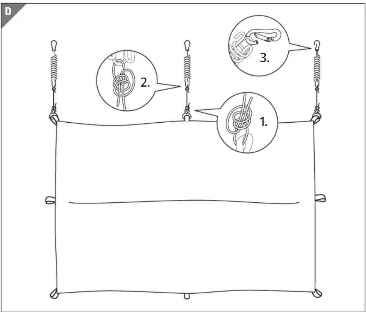 Gardenline Sun Shade Sail 94689 - Contents - 4