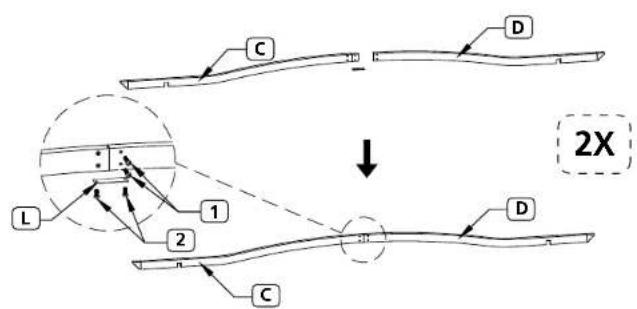 Gardenline Pergola 21919-17/49964-17 - Instrucciones de ensamblaje - 1