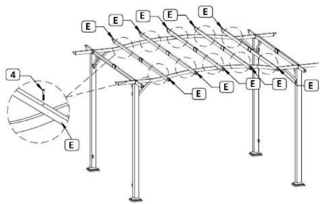 Gardenline Pergola 21919-17/49964-17 - Instrucciones de ensamblaje - 2