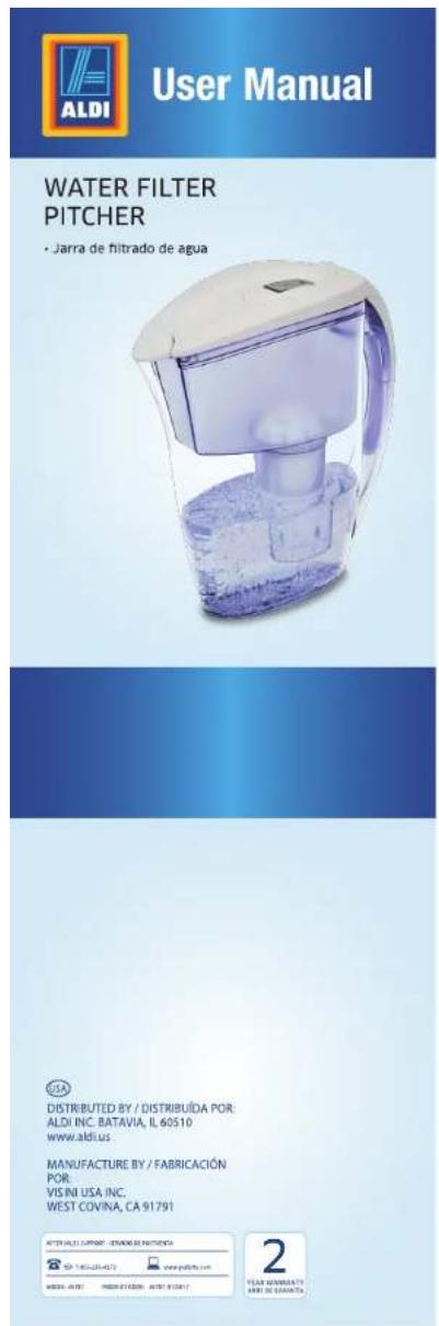 Crofton 6 Cup Water Filtration Pitcher 45707 - 1