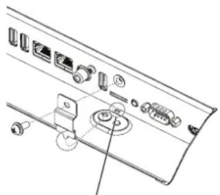 NEC MultiSync V484-T - Installing microSD card slot cover - 1