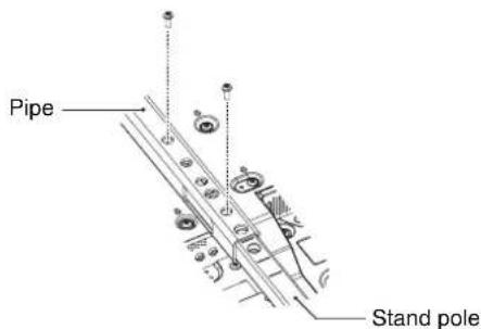 NEC MultiSync V484-T - Height adjustment - 2
