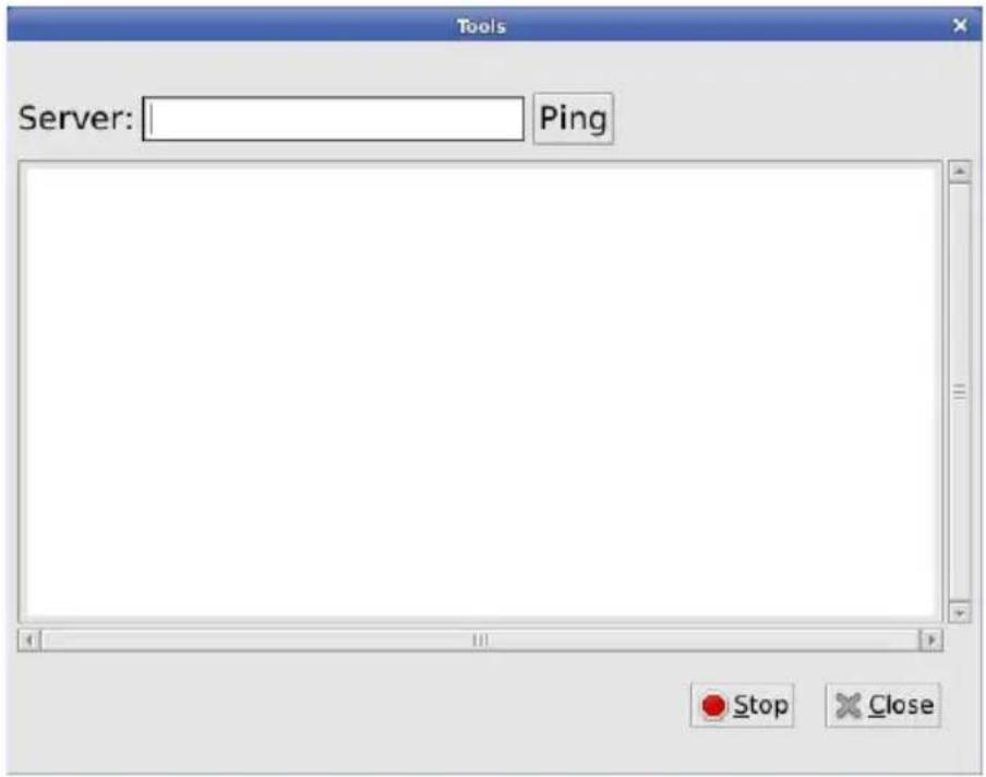 Tools Server: Ping Stop Close