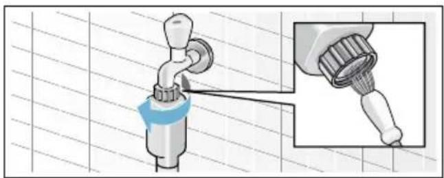 SIEMENS WM4UH641 - Sieb am Wasserzulauf verstopft - 1