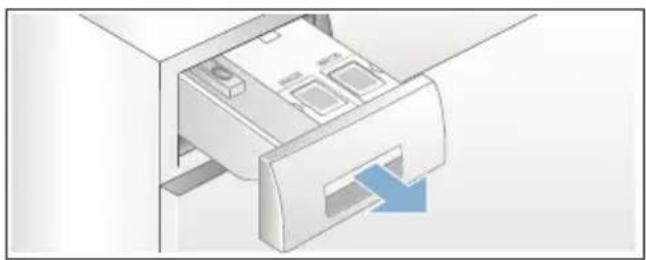 SIEMENS iQ700 WM16W6A1 - Dosierbehälter entleeren: - 1