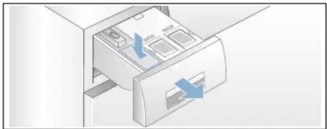 SIEMENS iQ500 WM14T6A1 - Waschmittel dosieren und einfüllen: - 1