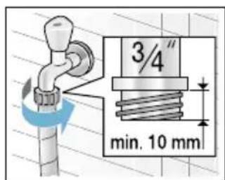 SIEMENS iQ500 WM14T6A1 - Anschluss - 1