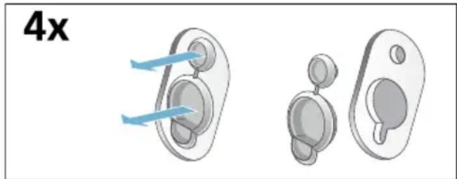 SIEMENS iQ500 WM14T321 - Transportsicherungen einbauen: - 1