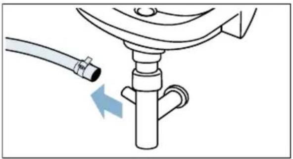 BOSCH WAG28491 - Ablaufschlauch am Siphon reinigen - 1