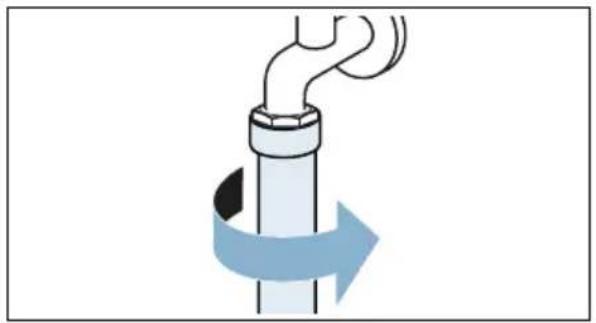 BOSCH WAG28491 - Sieb am Wasserhahn wie folgt reinigen: - 3