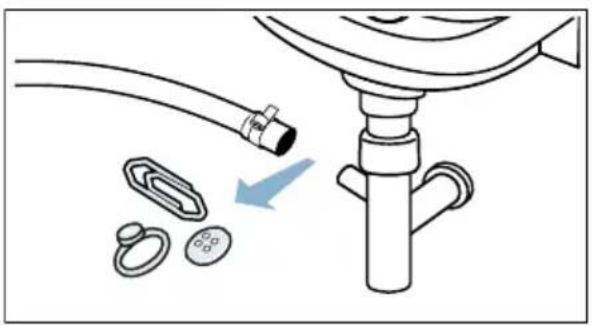 BOSCH WAG28491 - Ablaufschlauch am Siphon reinigen - 2