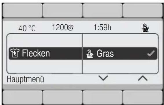 BOSCH WAY327F0 - Taste Flecken Automatik (💡) gewählt - 1