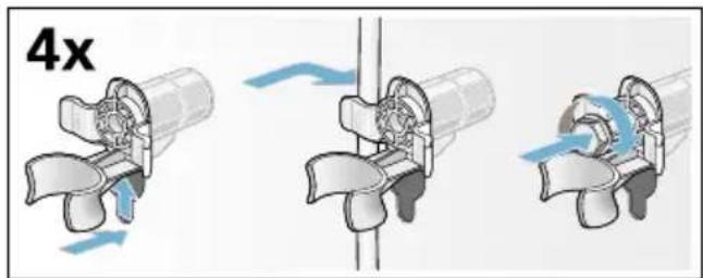 BOSCH WAY327F0 - Transportsicherungen einbauen: - 2