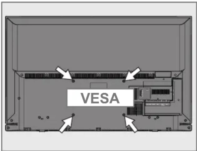 GRUNDIG 43 VLE 5723 BN - Zur Montage an VESA-Halterung vorbereiten - 1