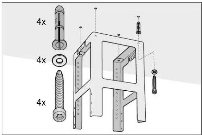BOSCH DIA098U50 - Oberes Tragegestell montieren - 1