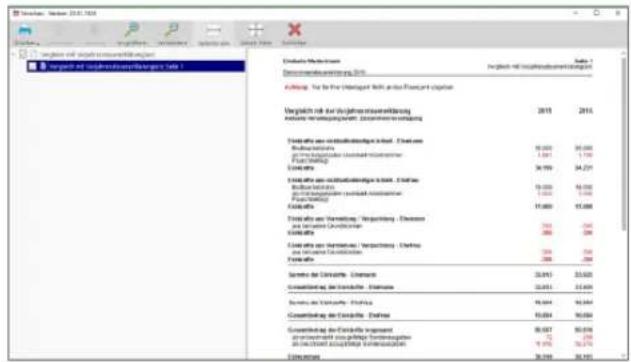 Buhl Tax 2017 Professional - Vorjahre vergleichen - 1