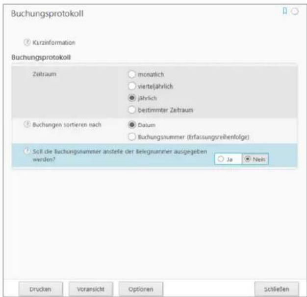 Buhl Tax 2017 Professional - Buchungsprotokoll - 1